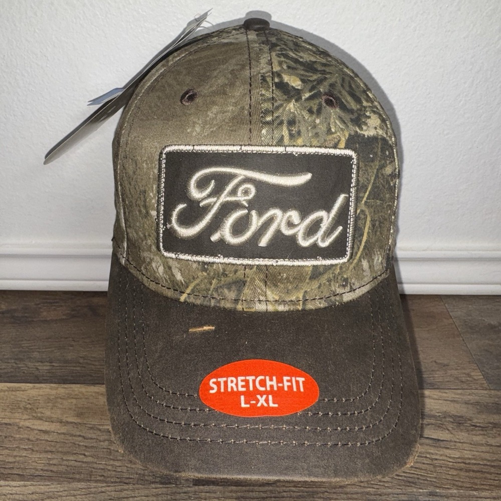 Ford Paramount Outdoors RealTree MAX-1 Camo Hat Stretch Fit Size L/XL